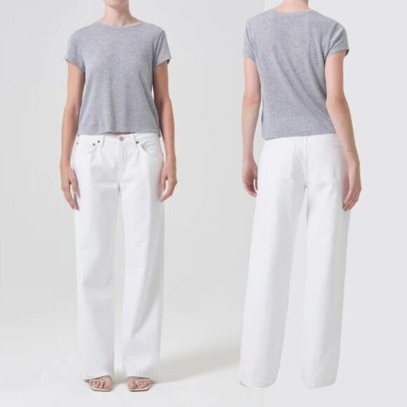 Agolde Fusion Jean in Milkshake White Size 30 NWT $228 MSRP - Picture 1 of 9